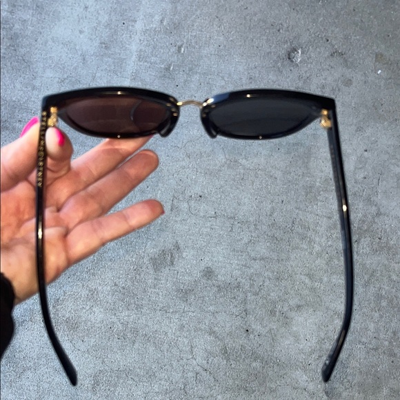 Stella McCartney Black Cat-Eye Sunglasses stylish flair - Picture 2 of 16